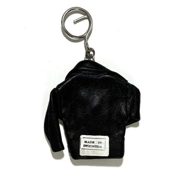 Black Leather Jacket Keychain from the 80's. Vintage.Very Rare.Great Condition - Picture 2 of 2